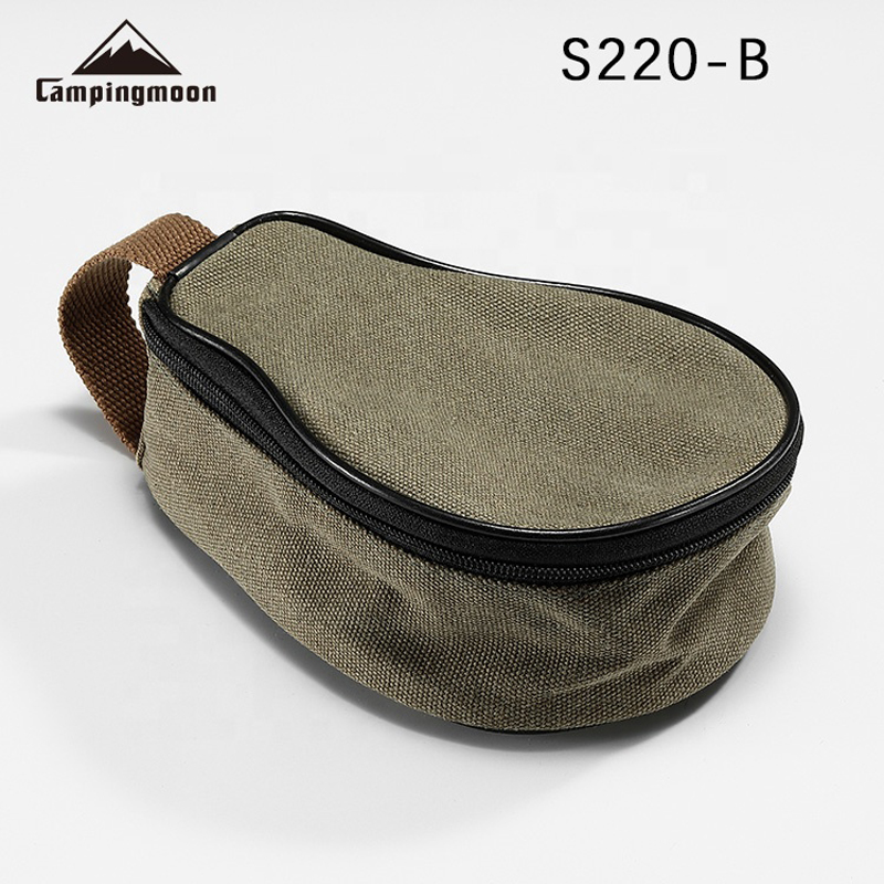 Food Snacks Delivery - CAMPINGMOON S220-B 캔버스 미니 백 21x15x9cm