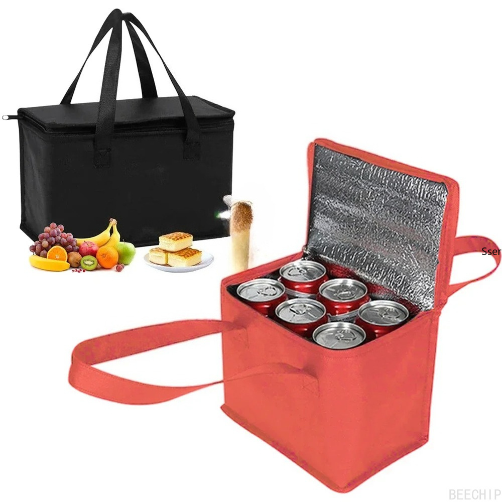 Food Snacks Delivery - 휴대용 점심 도시락 가방 접이식 보냉