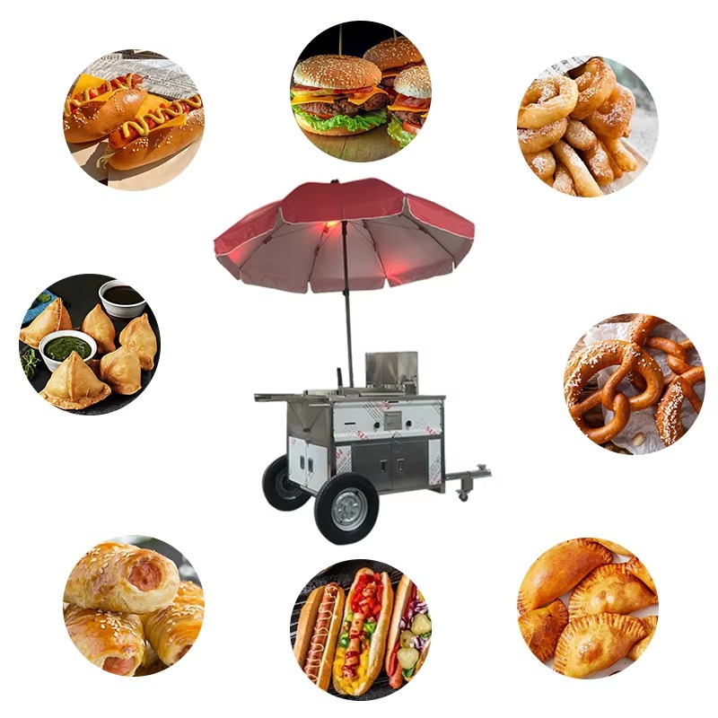 컴팩트 이동식 스낵 푸드 카트 바퀴 달린 핫도그 판매대 - Snacks Food Stall 리뷰 및 가격
