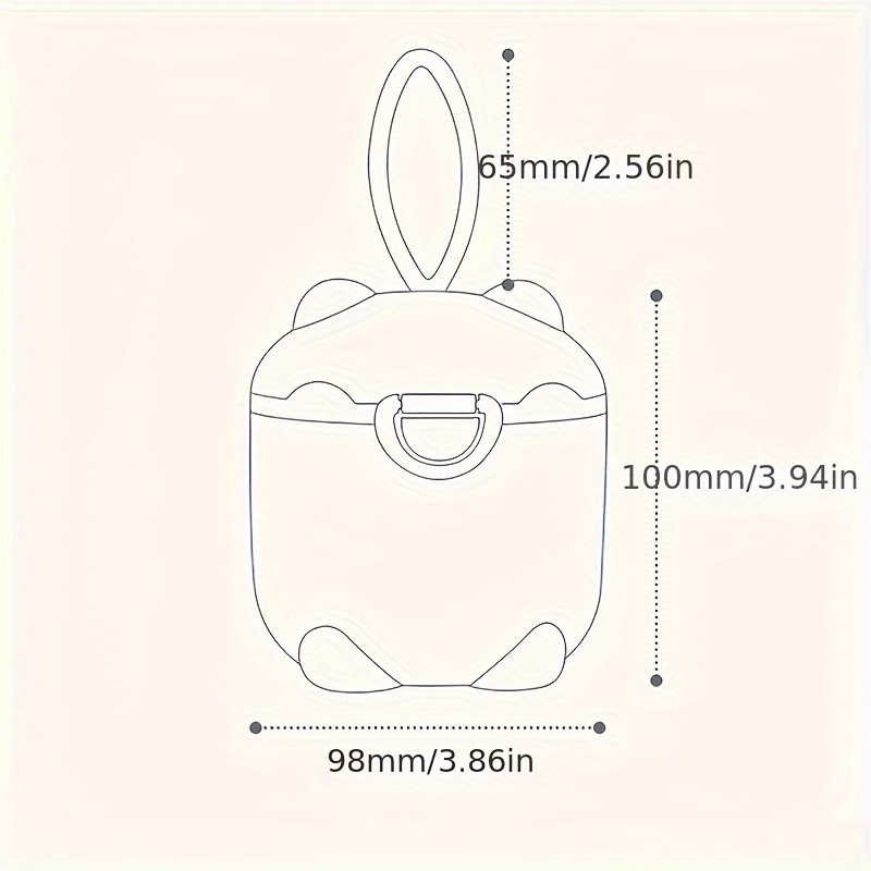 1pc 휴대용 4층 분유 상자, 분유 용기, 식품 저장 - Food Snacks For 1 Year Old 리뷰 및 가격