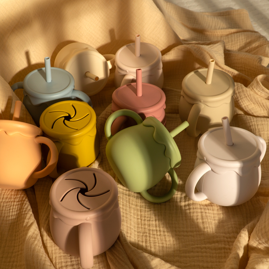 아기 수유 컵 휴대용 Drinkware Sippy 컵  - Food Snacks For 1 Year Old 리뷰 및 가격