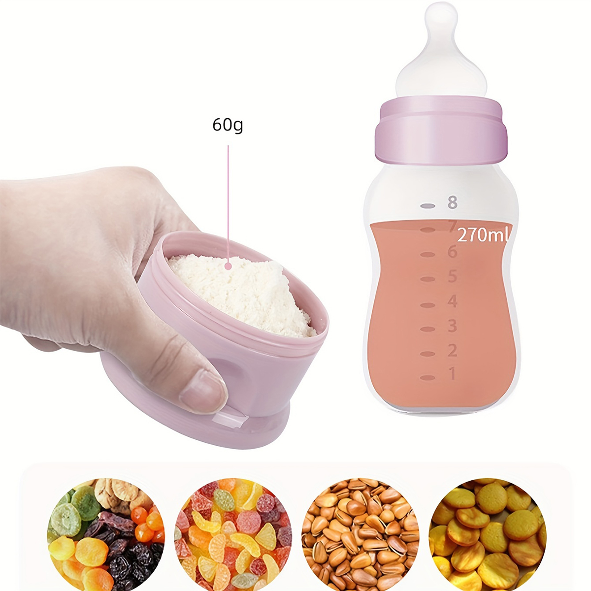스트랩이 있는 대용량 아기 분유 용기, 분유 디스펜서, - Food Snacks For 1 Year Old 리뷰 및 가격