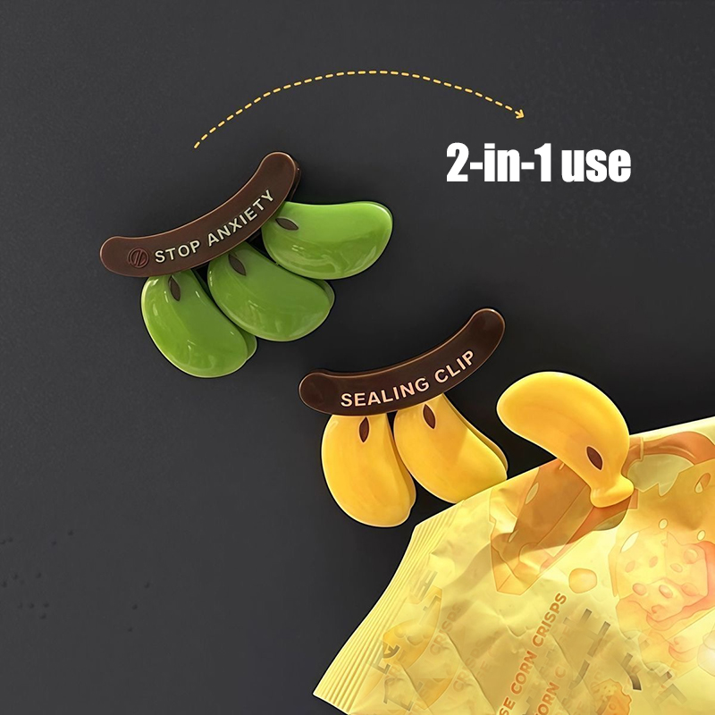바나나 모양 냉장고 자석 가방 클립, 2-in-1 분리 - Food Snacks For 1 Year Old 리뷰 및 가격