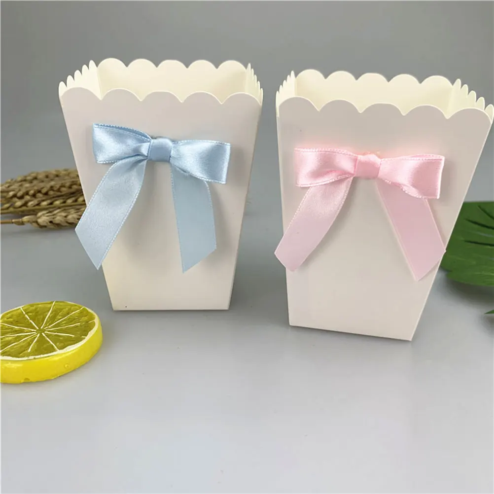 12pcs 핑크 보우 팝콘 상자 파티 용품 팝콘 선물  - Food Snacks For 1 Year Old 리뷰 및 가격