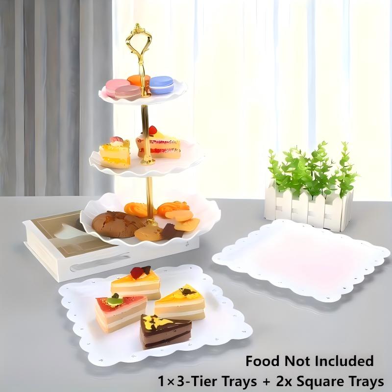1/3/4/5개 세트 장식용 음식 트레이 - 결혼식,  - Food Snacks Easy 리뷰 및 가격