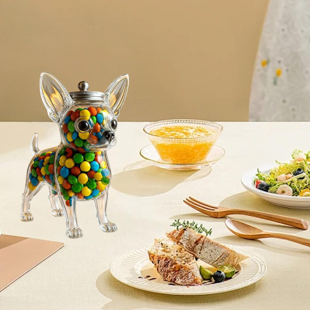 치와와 모양의 용기 신선도 유지 치와와 강아지 간식 보 - Food Snacks For Christmas 리뷰 및 가격