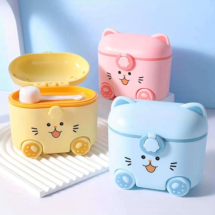 귀여운 고양이 모양 우유 분말 용기(스푼과 잠금장치 포 - Food Snacks For 1 Year Old 리뷰 및 가격