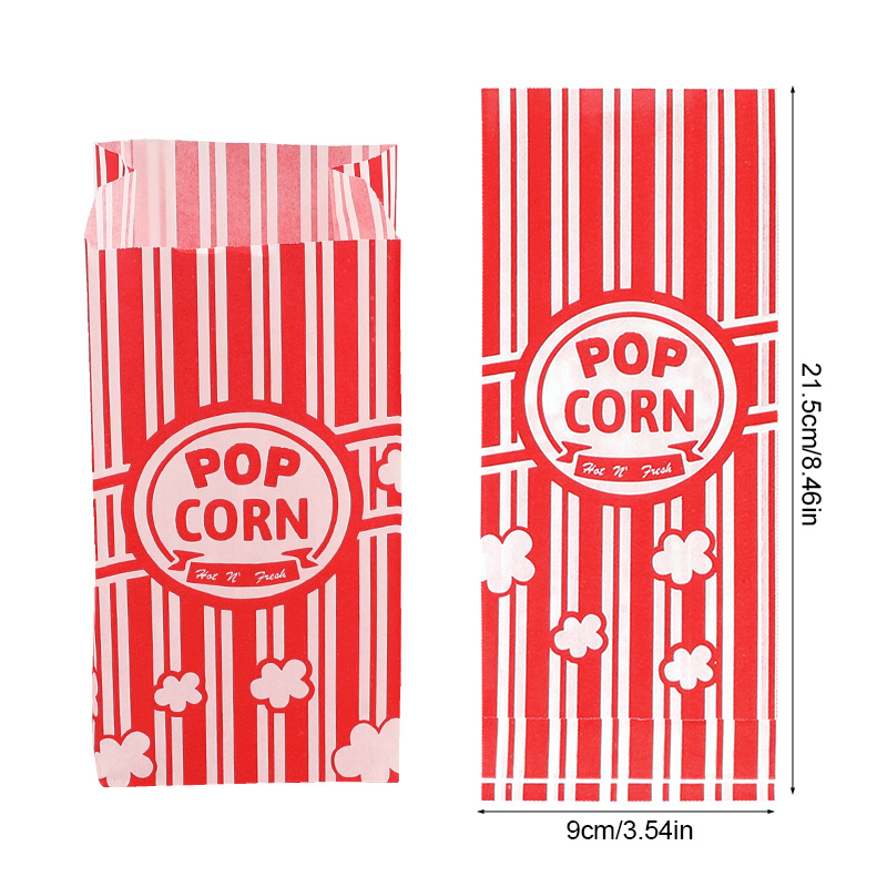 50Pcs 팝콘 포장 가방 스낵 간식 컨테이너 버킷 웨 - Food Snacks For Christmas 리뷰 및 가격