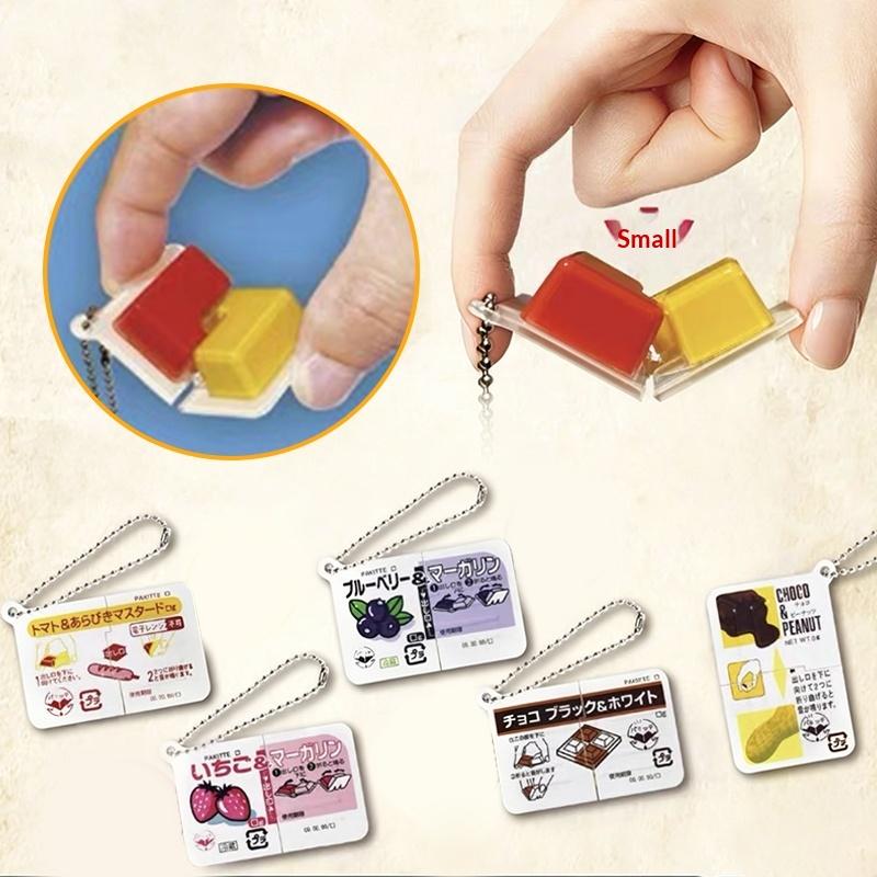 미니 잼 스냅 피젯 토이 식품 테마 부드러운 실리콘 키 - Food & Snacks Coloring 리뷰 및 가격