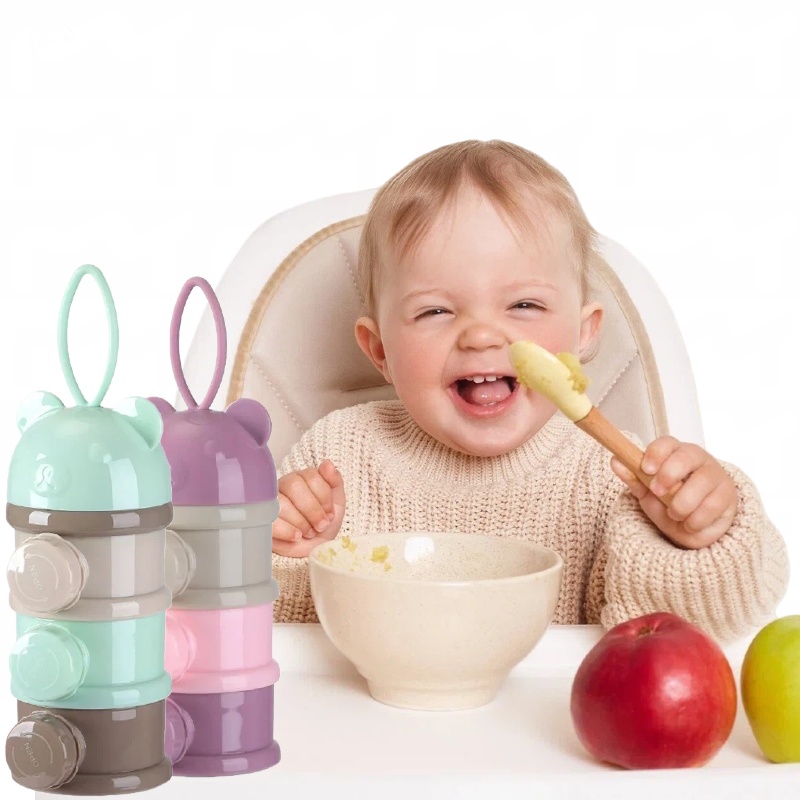 3/4 레이어 아기 휴대용 이유식 보관 상자 다중 개방 - Food Snacks For 1 Year Old 리뷰 및 가격